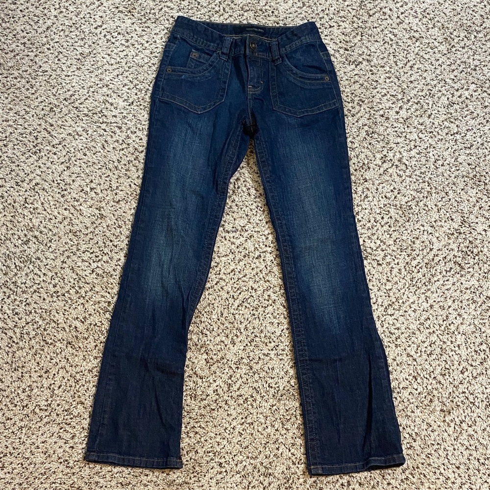NWOT Calvin Klein Jeans lean bootcut dark wash - Y2K vibe w/ front patch pockets